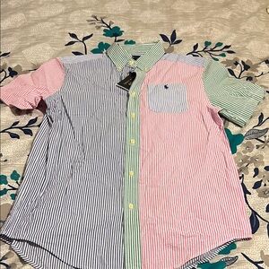 Boys Polo by Ralph Lauren Multicolor Striped Kids Shirt size (L 14-16)